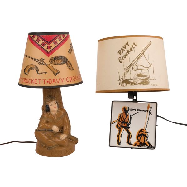 A Pair of Davy Crockett Lamps.