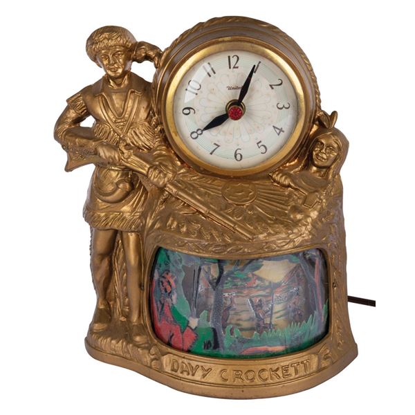 A Davy Crockett Large Moving Clock.