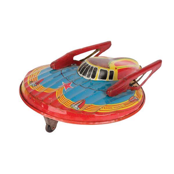 A Terre-Mars Tin Spaceship Toy.