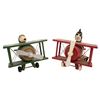 Image 1 : Snoopy & Red Baron Wooden Music Boxes by Schmid.