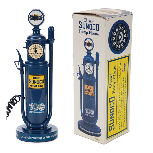 Classic Sunoco Blue Gas Pump Phone.