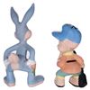 Image 2 : Bugs Bunny & Elmer Fudd Ceramic Figurines by Shaw.