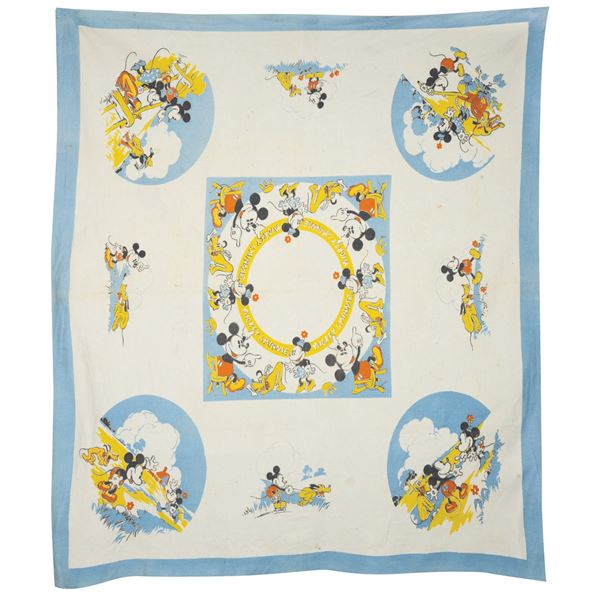 A Mickey and Minnie Tablecloth.