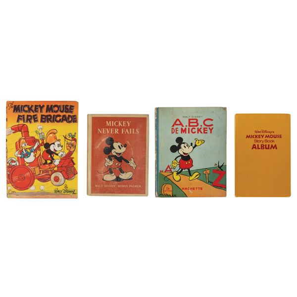 A Collection of (4) Mickey Mouse books.