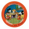 Image 2 : Mickey's Helpmates Tin Litho Dishes by Ohio Art.