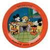 Image 3 : Mickey's Helpmates Tin Litho Dishes by Ohio Art.