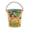 Image 1 : A Three Little Pigs Sand Pail by Ohio Art.