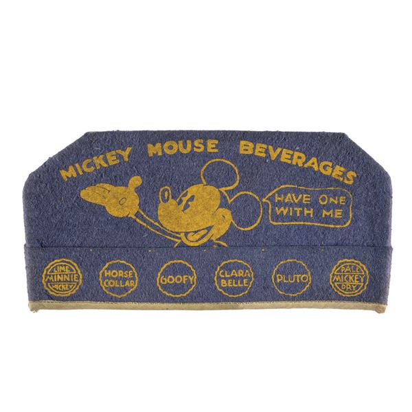 A Mickey Mouse Beverages Premium Cap.