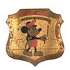 Image 1 : A Rare "Mickey Mouse Police Department" Brass  Badge.