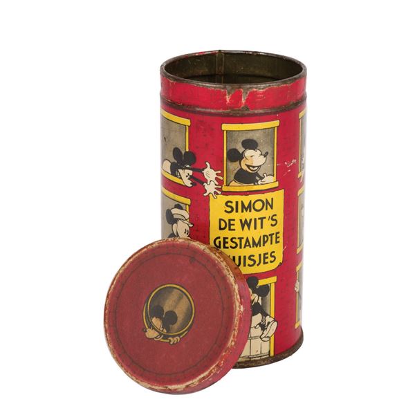 Dutch Mickey Mouse Tin Box.