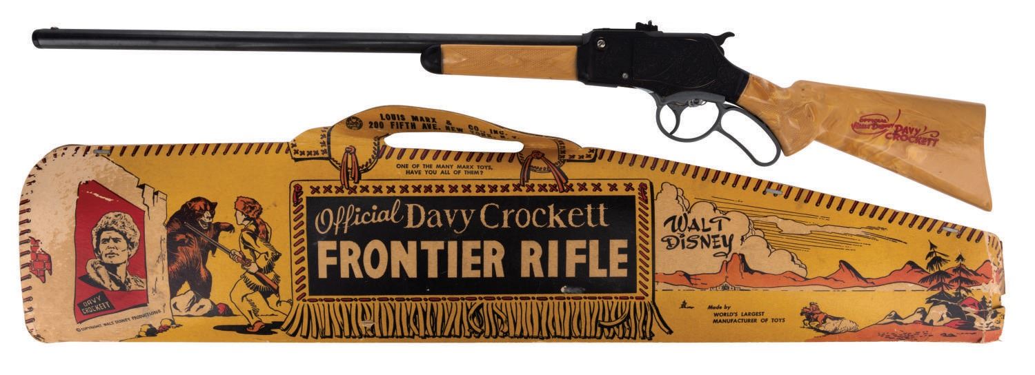 An Official Davy Crockett Frontier Rifle & Box by Marx.