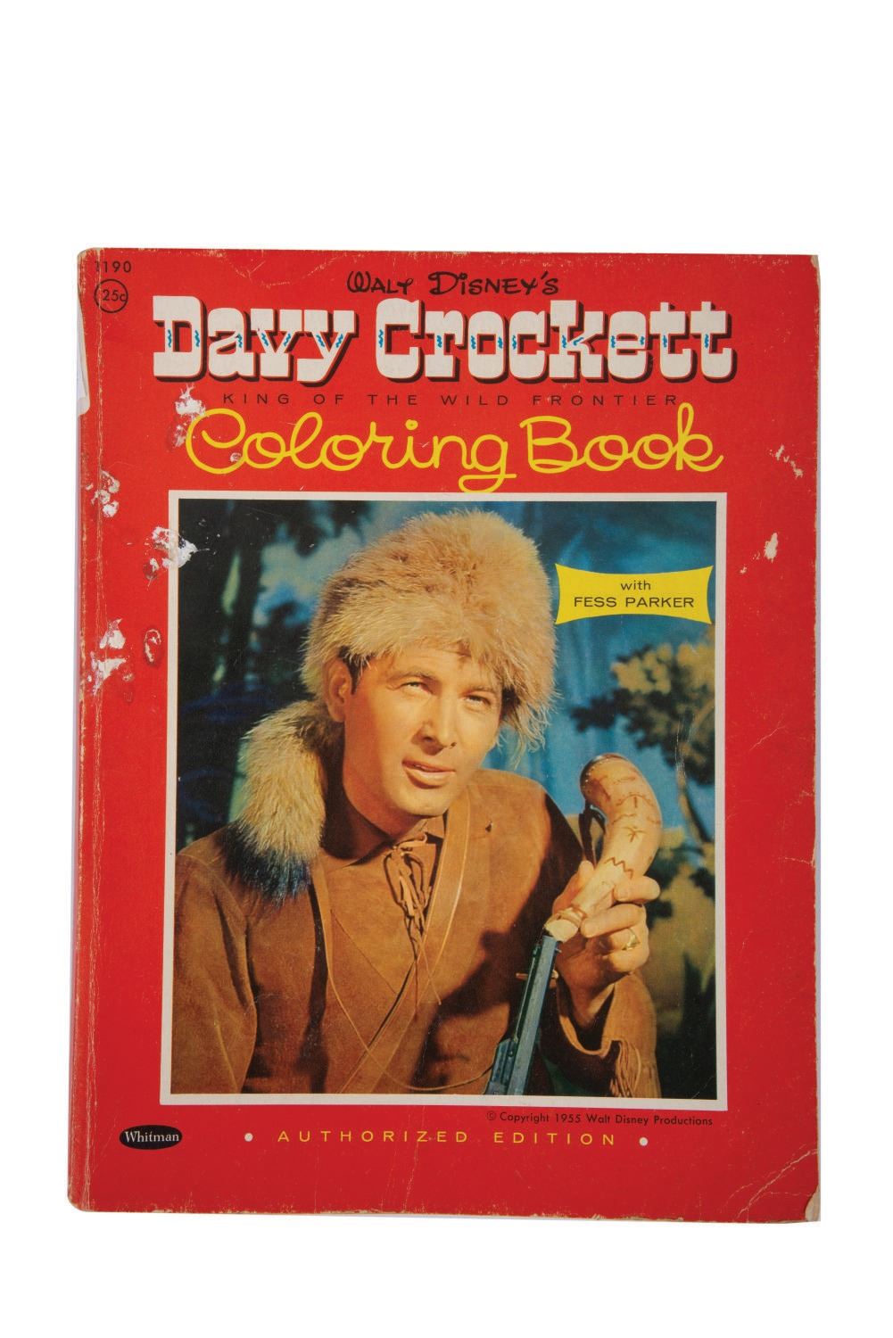 A Disney Davy Crockett Coloring Book.