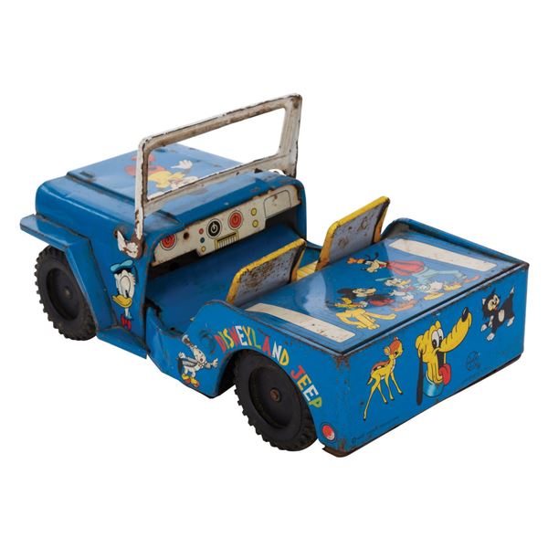 A Disneyland Jeep Tin Toy by Marx.