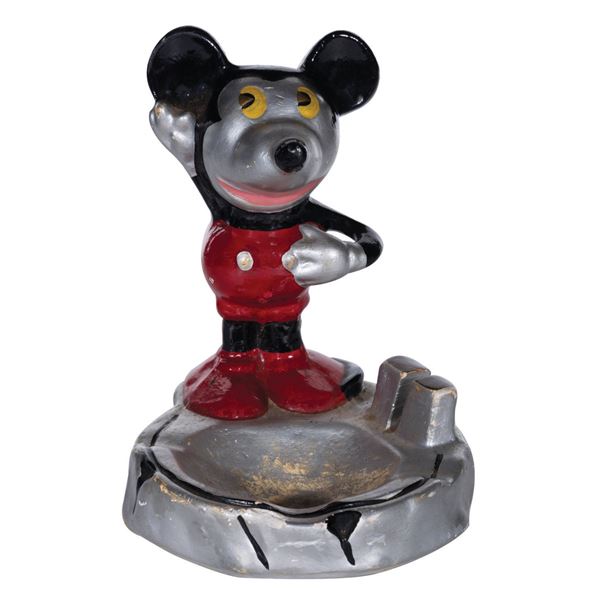 A Chalkware Mickey Mouse Ashtray.