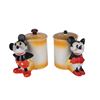 Image 1 : Pair of Mickey and Minnie China Jam Jars.