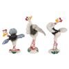 Image 1 : Collection of Vernon Kilns Fantasia Ostrich Figurines.