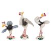Image 2 : Collection of Vernon Kilns Fantasia Ostrich Figurines.