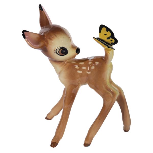 A Ceramic Bambi Figurine by Shaw Pottery.