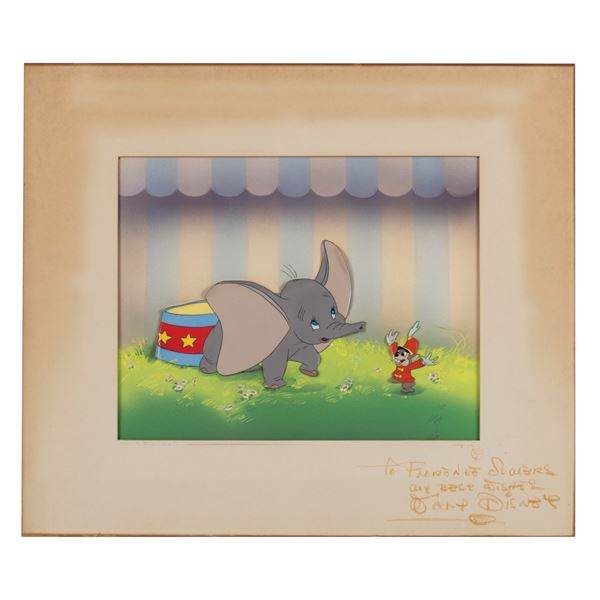 Walt Disney Signed Cels and Background From quot Dumbo quot Van Eaton Galleries Walt Disney Signed Cels and Background From quot Dumbo quot Van Eaton Galleries