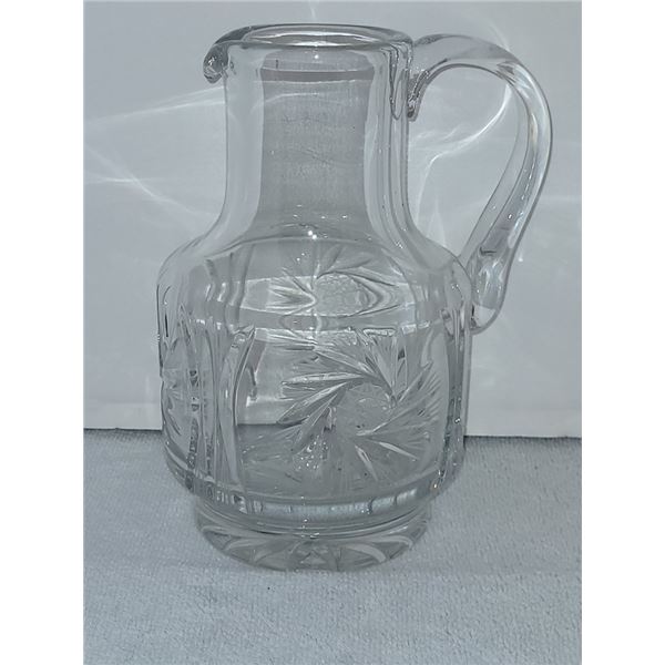 TALL PINWHEEL CRYSTAL WATER PITCHER