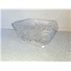Image 1 : VINTAGE PINWHEEL CRYSTAL SQUARE PILLAR CANDLE HOLDER