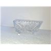 Image 3 : VINTAGE PINWHEEL CRYSTAL SQUARE PILLAR CANDLE HOLDER