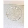 Image 3 : 3 SECTION CYRSTAL CONDIMENT SERVING DISH