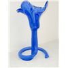 Image 3 : BLUE MURANO GLASS FLOWER VASE