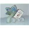 Image 3 : BEUAITFUL BLUE GREEN MURANO GLASS FLOWER VASE