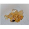 Image 2 : DAY LILY ORANGE MURANO BLOWN GLASS FLOWER VASE