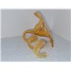 Image 3 : DAY LILY ORANGE MURANO BLOWN GLASS FLOWER VASE
