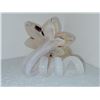 Image 3 : LILY MAUVE BEIGE MURANO GLASS FLOWER VASE