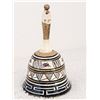 Image 3 : SINGED BY ARTIST ASIAN BRASS PAINTED BELL