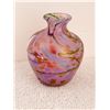 Image 2 : SIGNED BY ARTIST GLASS COLOURFUL VASE