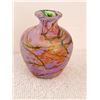 Image 3 : SIGNED BY ARTIST GLASS COLOURFUL VASE