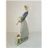 Image 2 : LLADRO GIRL GOOSE AND DOG TALL STATUE