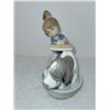 Image 2 : LLADO BASHFUL BATHER GIRL WITH DOG STATUE