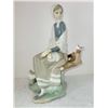 Image 1 : LLADRO GIRL SITTING ON BRANCH WATCHING A BIRD STATUE