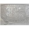 Image 2 : FOOTED CRYSTAL SERVINGWARE BOWL