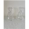 Image 1 : BELL BASED CRYSTAL CANDLESTICK HOLDERS