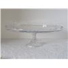 Image 2 : BEAUTIFUL CRYSTAL PEDESTAL CAKE PLATTER