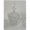Image 2 : CYRSTAL SUGAR AND CREAMER SET WITH UNDERPLATE