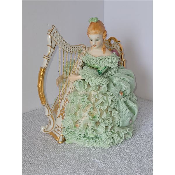 IRISH DRESDEN SINEAD EMERALD COLLECTION HARP PLAYER