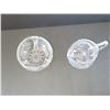 Image 4 : CRYSTAL SUGAR & CREAMER SET WITH UNDERPLATE