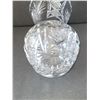 Image 4 : CRYSTAL FLOWER VASE 4.75" X 8.5"