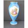 Image 1 : BLUE LIMOGES VASE 4" X 10"