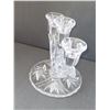 Image 3 : CRYSTAL TULIP MENORA CANDLESTICK HOLDER