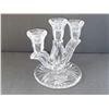 Image 4 : CRYSTAL TULIP MENORA CANDLESTICK HOLDER