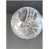 Image 2 : LARGE CYRSTAL VASE 6.75" X 7"