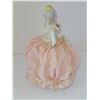 Image 4 : DRESDENT PINK AND WHITE LADY STATUE 4.5" X 6"